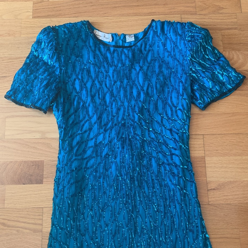 1980’s Laurence Kazar Sequin Beaded Dress